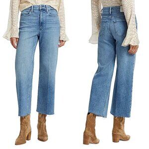 PAIGE Anessa High-Rise Crop Wide Leg Jeans In Bebop Size 30